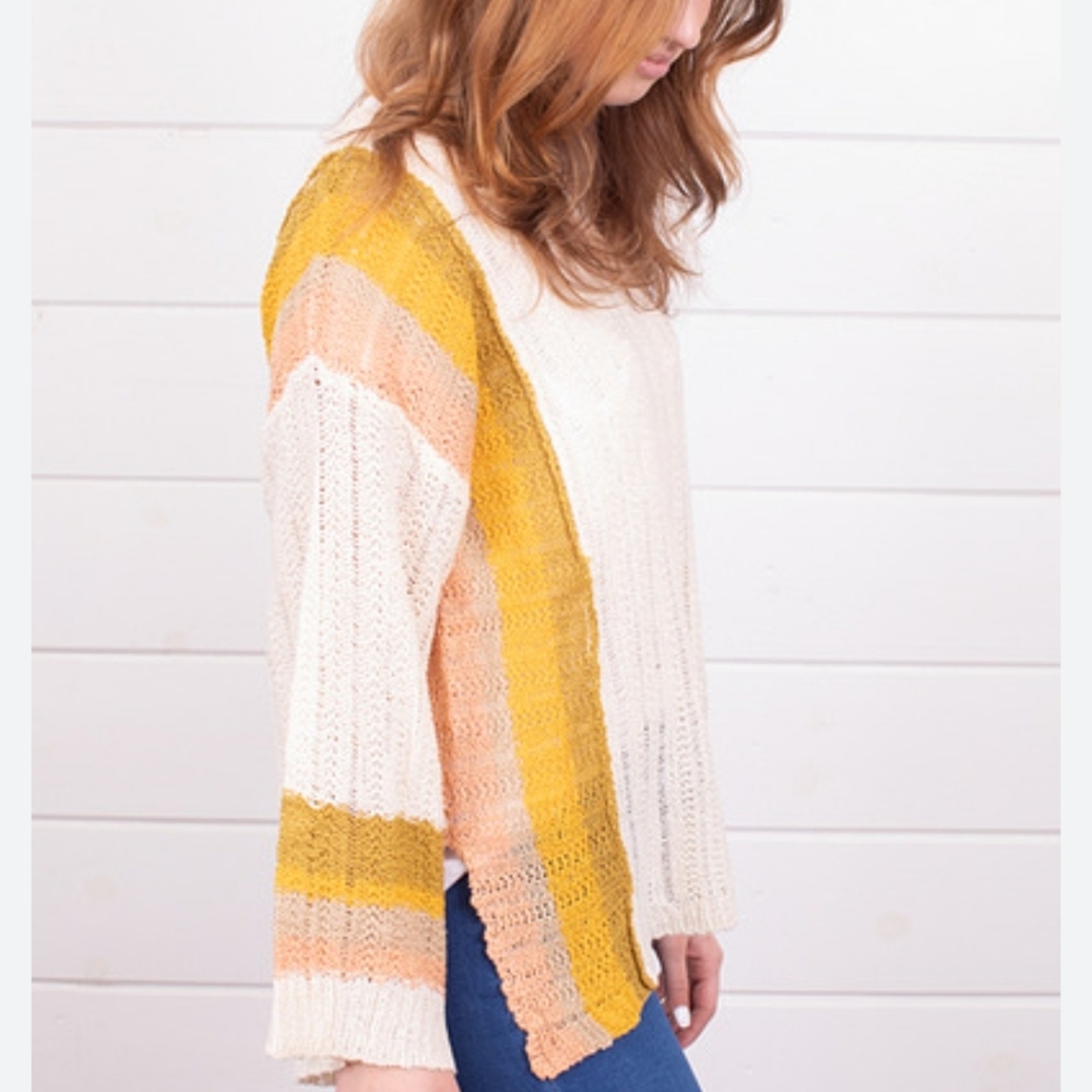 Mystree Multicolor Striped Sweater